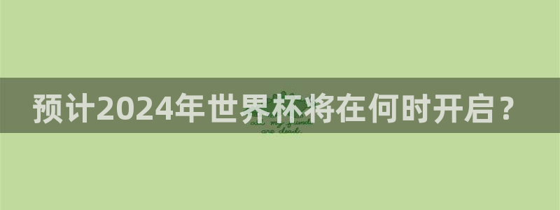 预计2024年世界杯将在何时开启？
