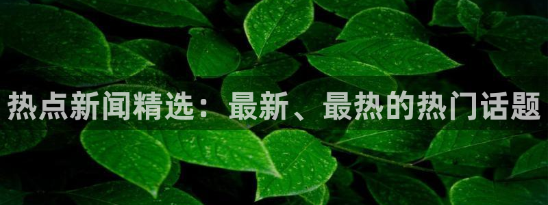 热点新闻精选：最新、最热的热门话题